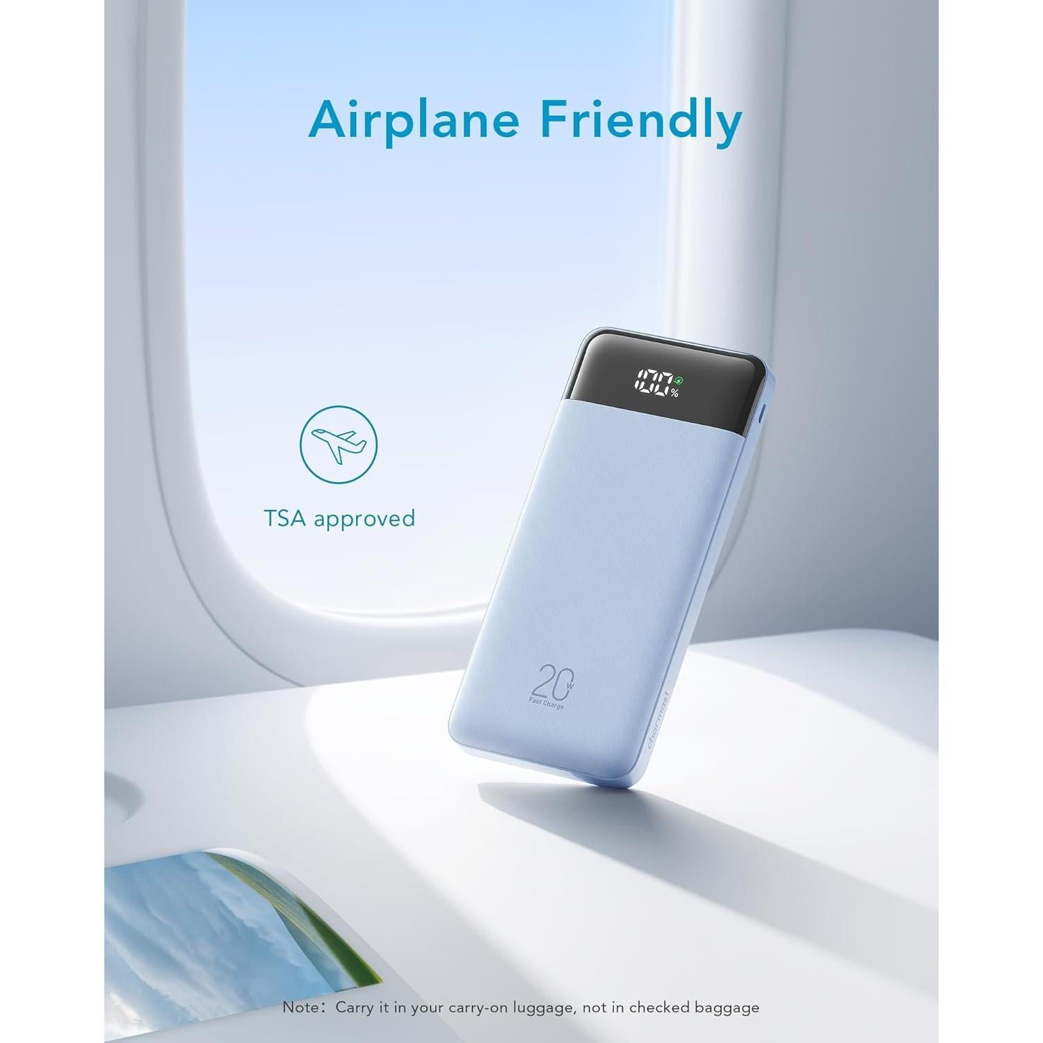 Cargador Portátil Charmast 20000mAh Carga Rápida 20W LED