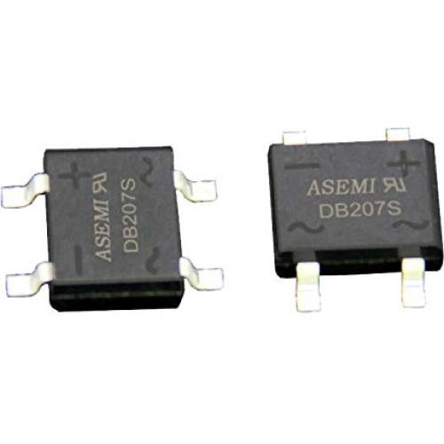 Diodo Rectificador de Puente ASEMI DB207S 2A 1000V Paquete 20
