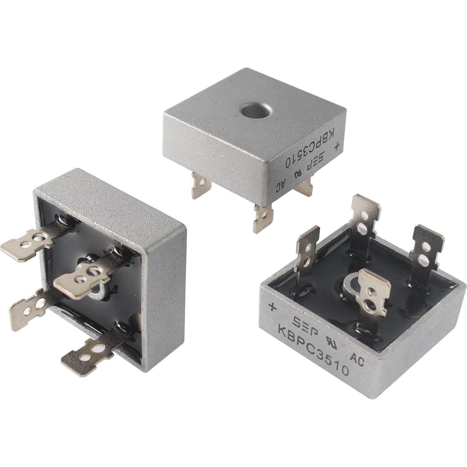 Diodo Rectificador de Puente Yetaida KBPC3510 35A 1000V 2Pcs