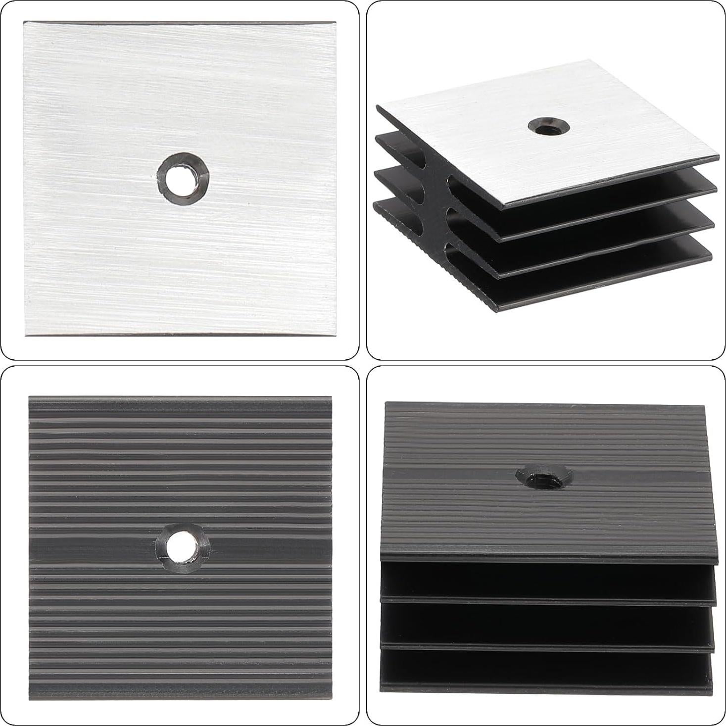 Radiador Diodo Rectificador PATIKIL 6 Pcs 35x35x17mm