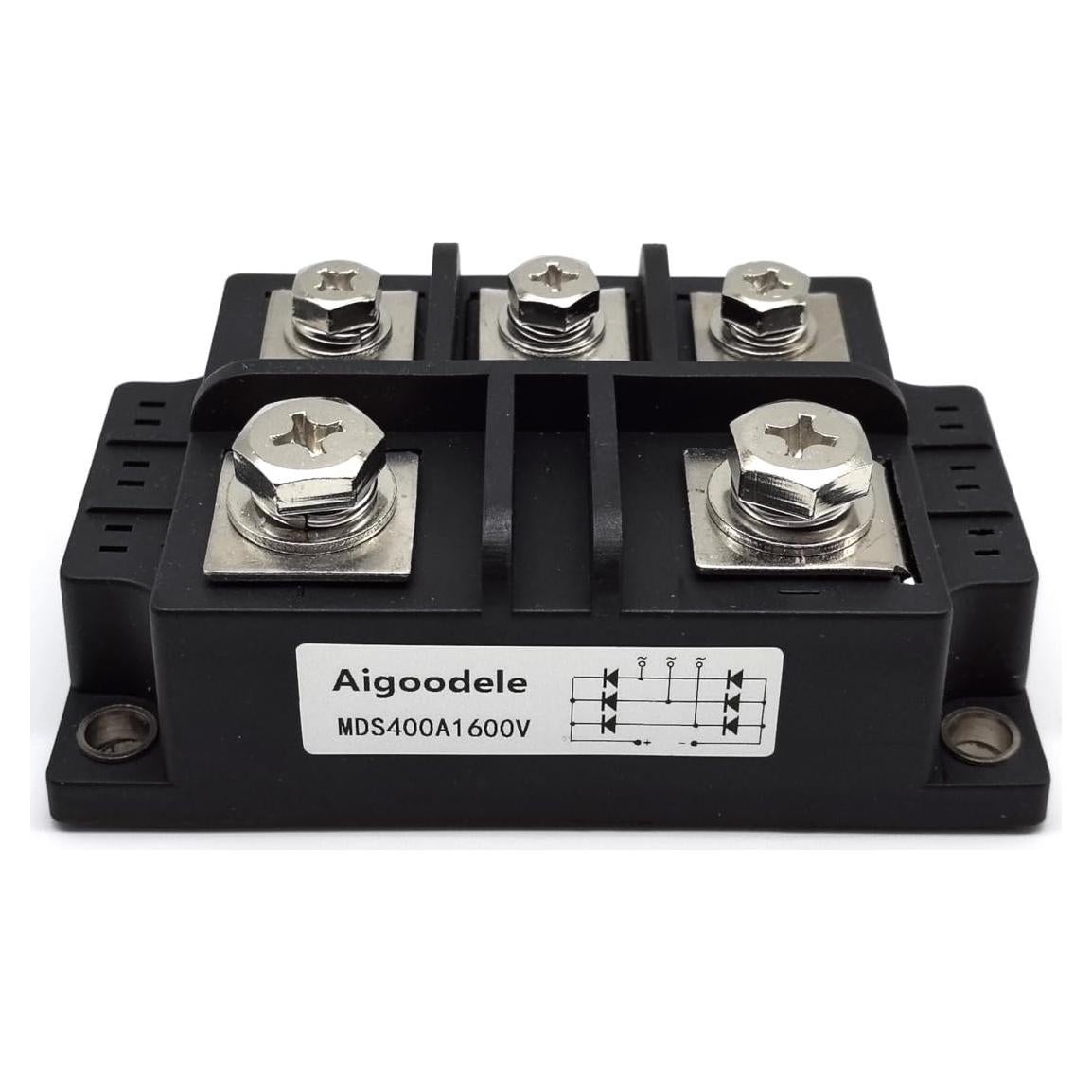 Rectificador de Puente Trifásico Aigoodele MDS400A 400A 1600V