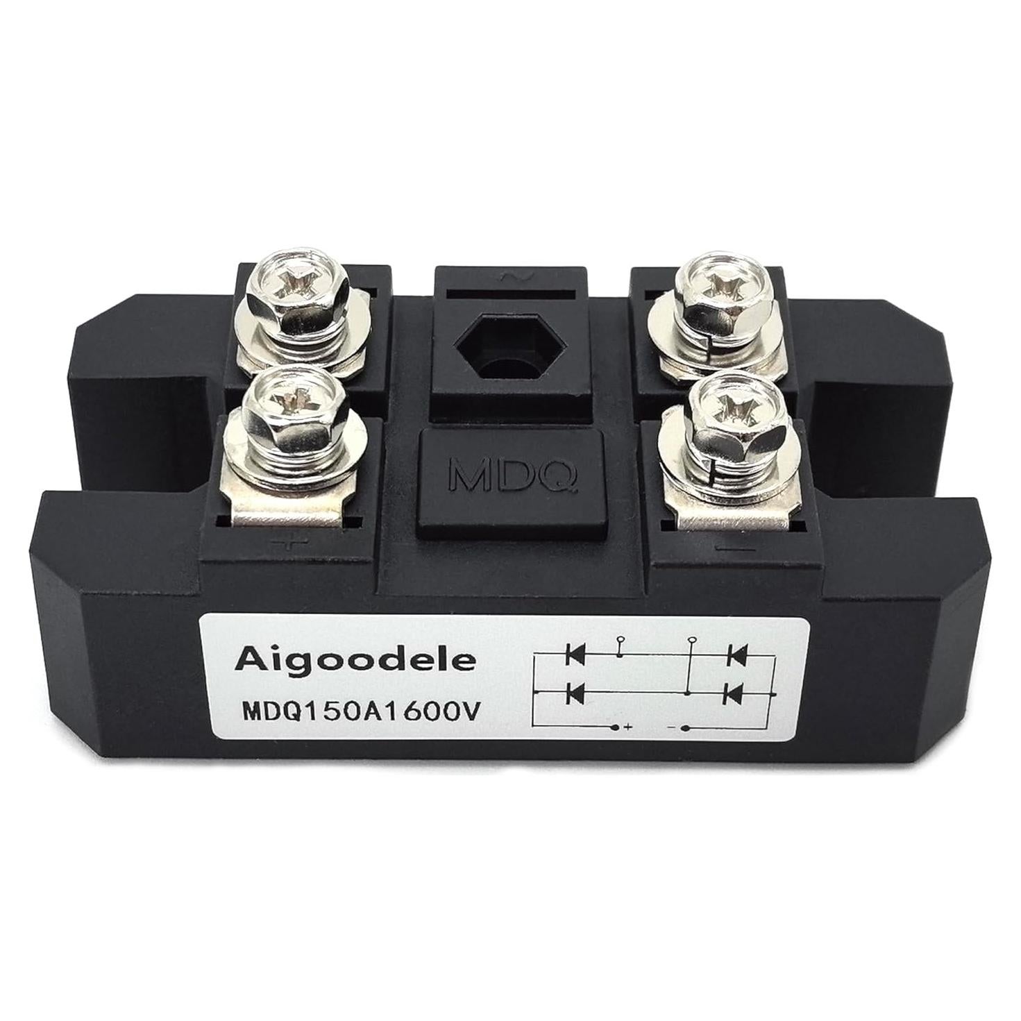 Rectificador de Puente Monofásico Aigoodele MDQ150A 150A 1600V