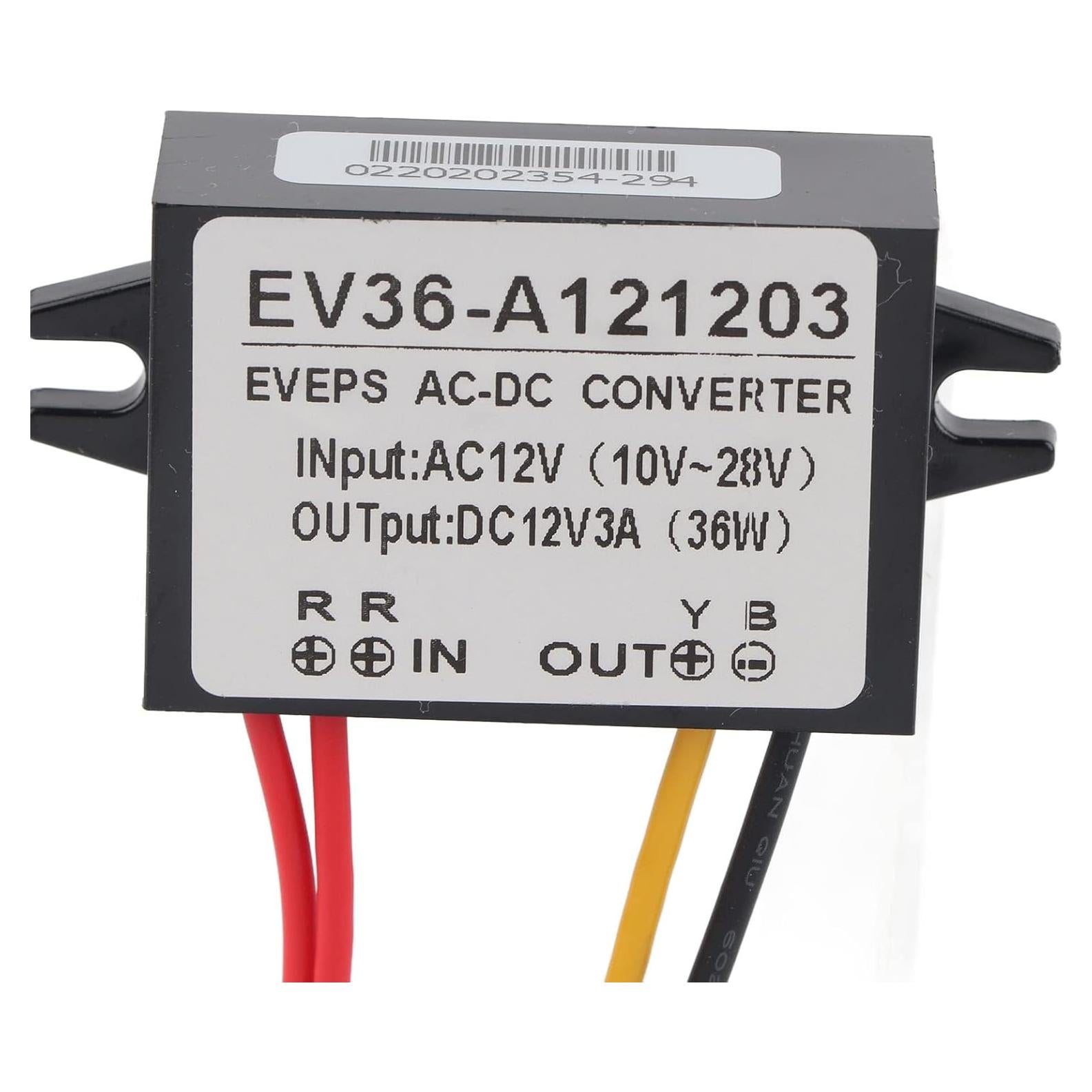 Convertidor CA a CC KooingTech 12V 3A IP67 para Vehículos