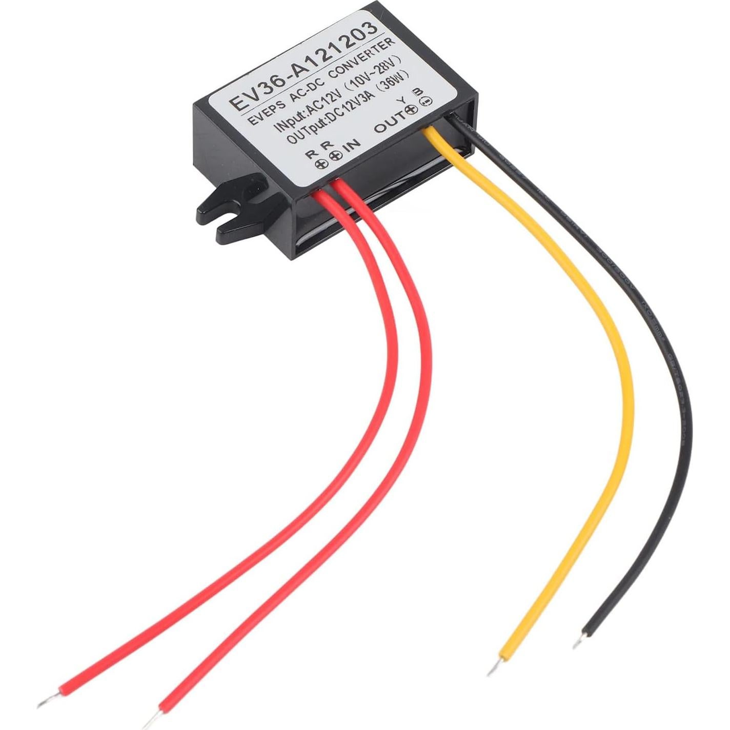 Convertidor CA a CC KooingTech 12V 3A IP67 para Vehículos