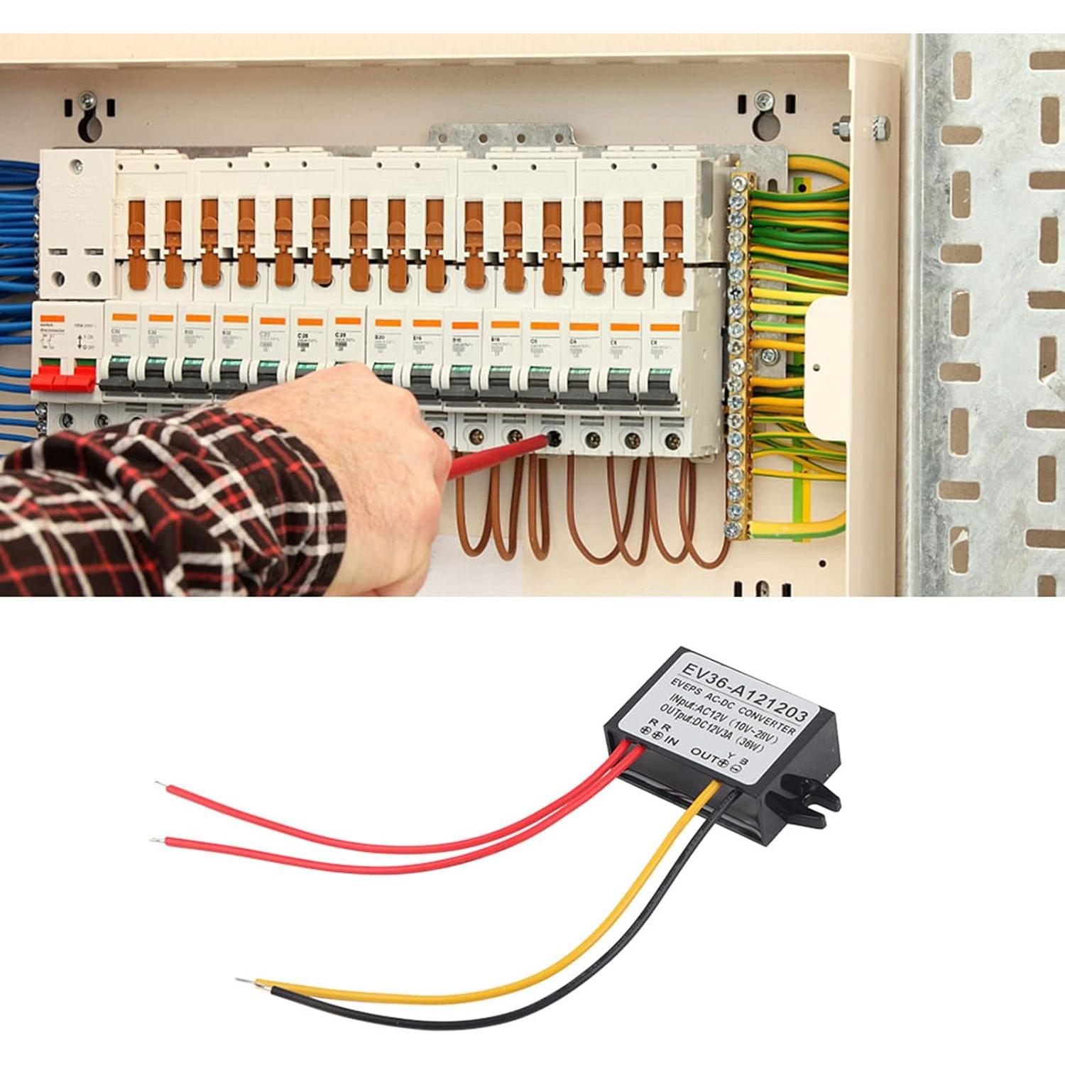Convertidor CA a CC KooingTech 12V 3A IP67 para Vehículos