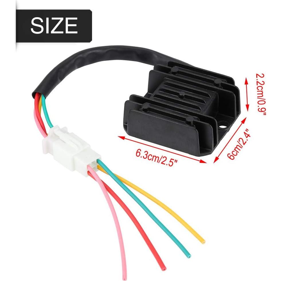 Regulador Rectificador de Voltaje Watris Veiyi 4 Cables 8x4x3cm