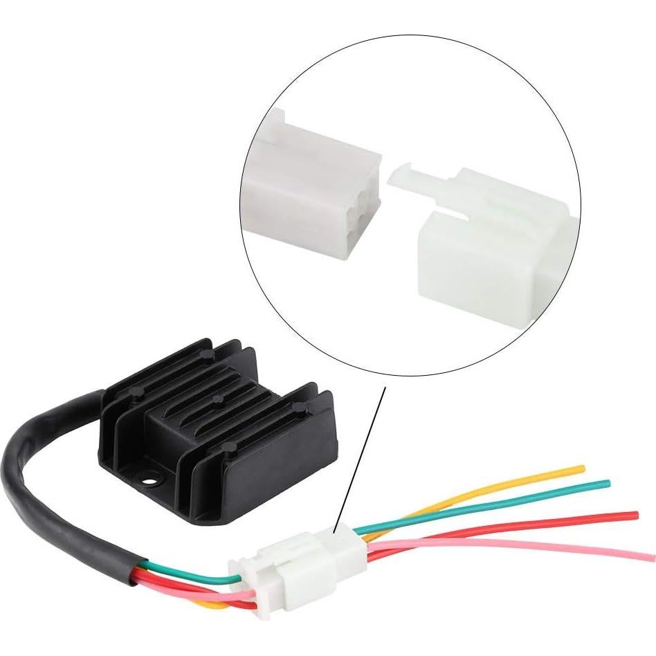 Regulador Rectificador de Voltaje Watris Veiyi 4 Cables 8x4x3cm