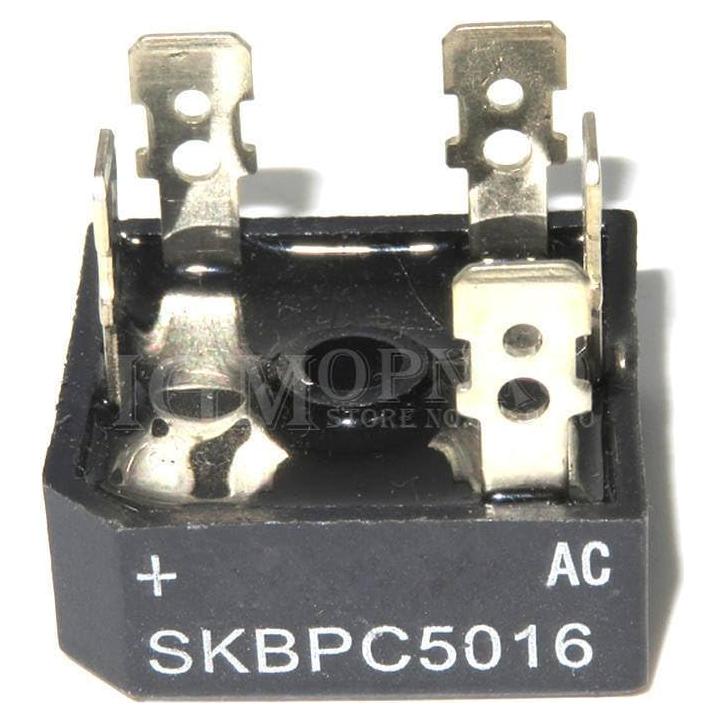 10 Piezas Rectificador de Puente Trifásico SKBPC5016 50A 1600V