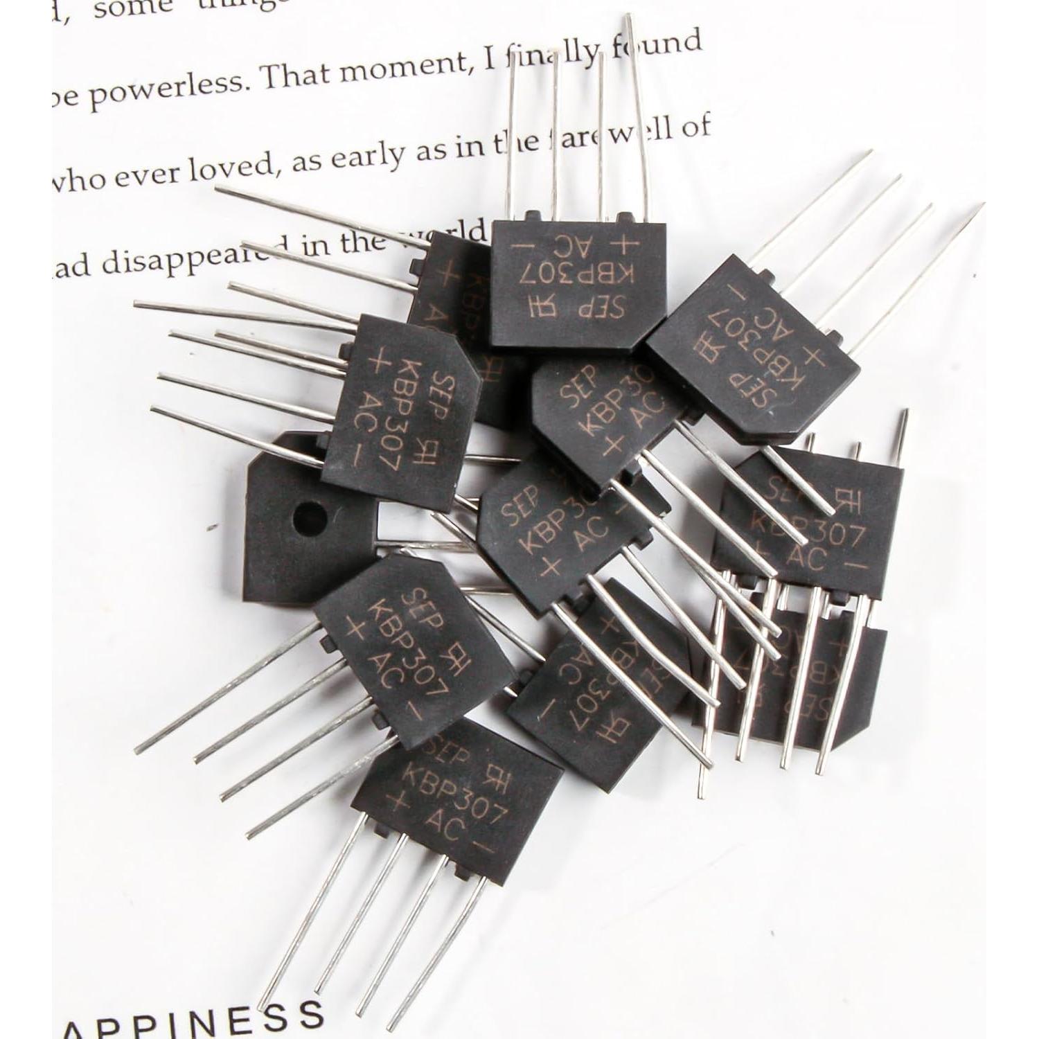 Rectificador de Puente de Diodo FOXTIP KBP307 3A 700V - Paquete de 22