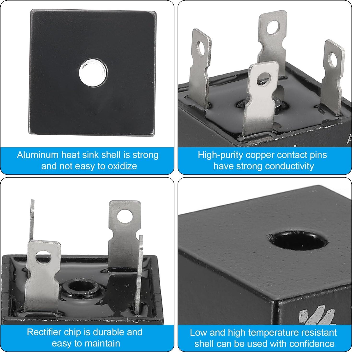 Diodo Rectificador PATIKIL 50A 1000V 2 Pcs Silicio