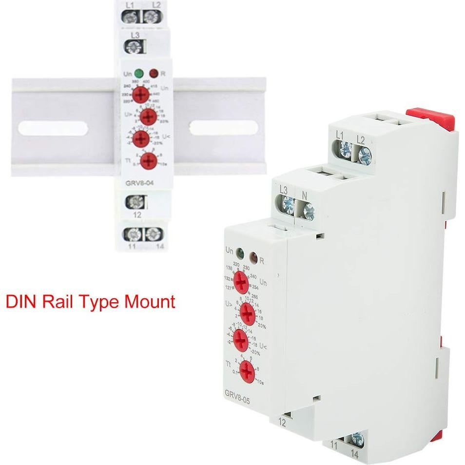 Relé de Voltaje Trifásico YWBL-WH GRV8-05 101V-318V