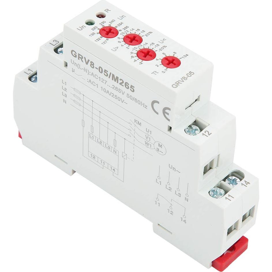 Relé de Voltaje Trifásico YWBL-WH GRV8-05 101V-318V