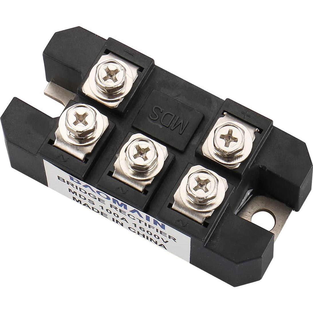 Rectificador de Puente Baomain MDS-100A 100A 1600V 5 Terminales