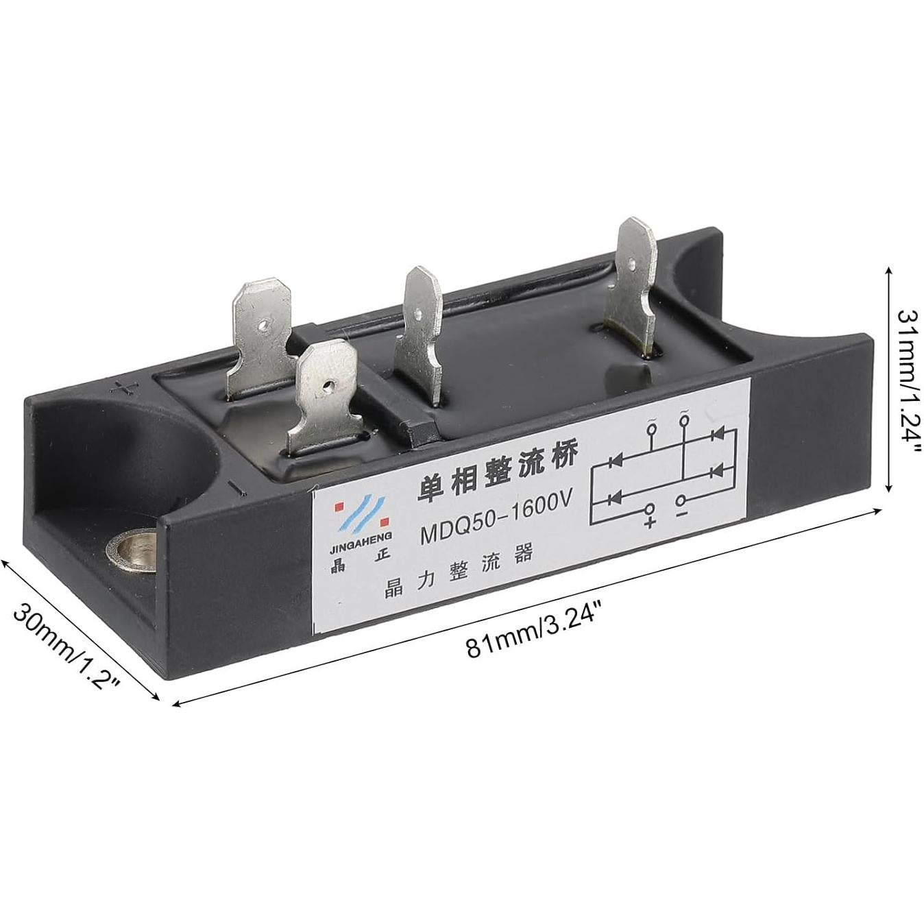 Diodo Rectificador PATIKIL 50A 1600V para Convertir AC a DC