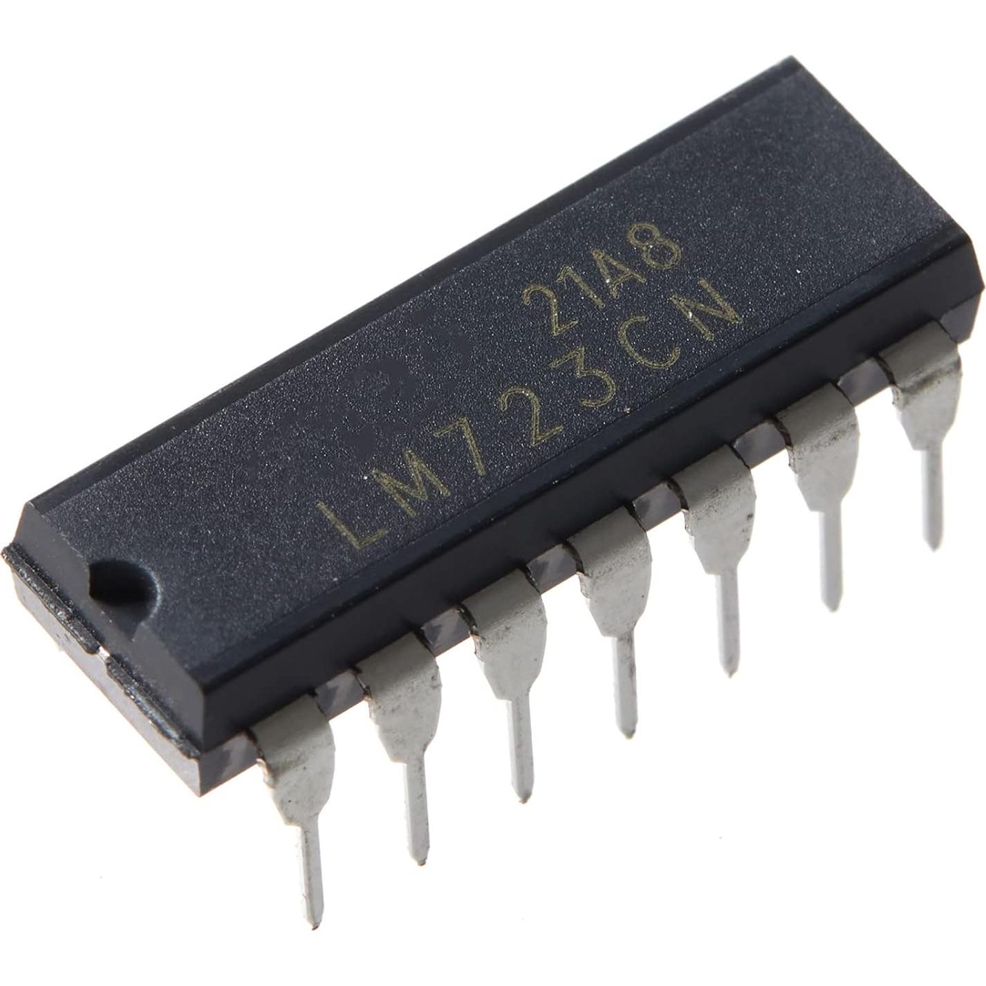 5 Reguladores de Voltaje Ajustable LM723CN 2V a 37V 150mA