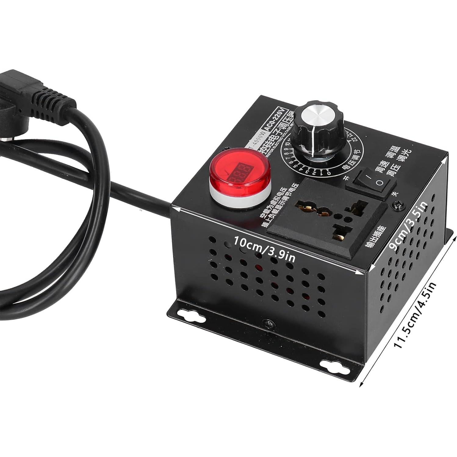 Regulador de Voltaje AC Hyuduo 4000W Ajustable 0-220V