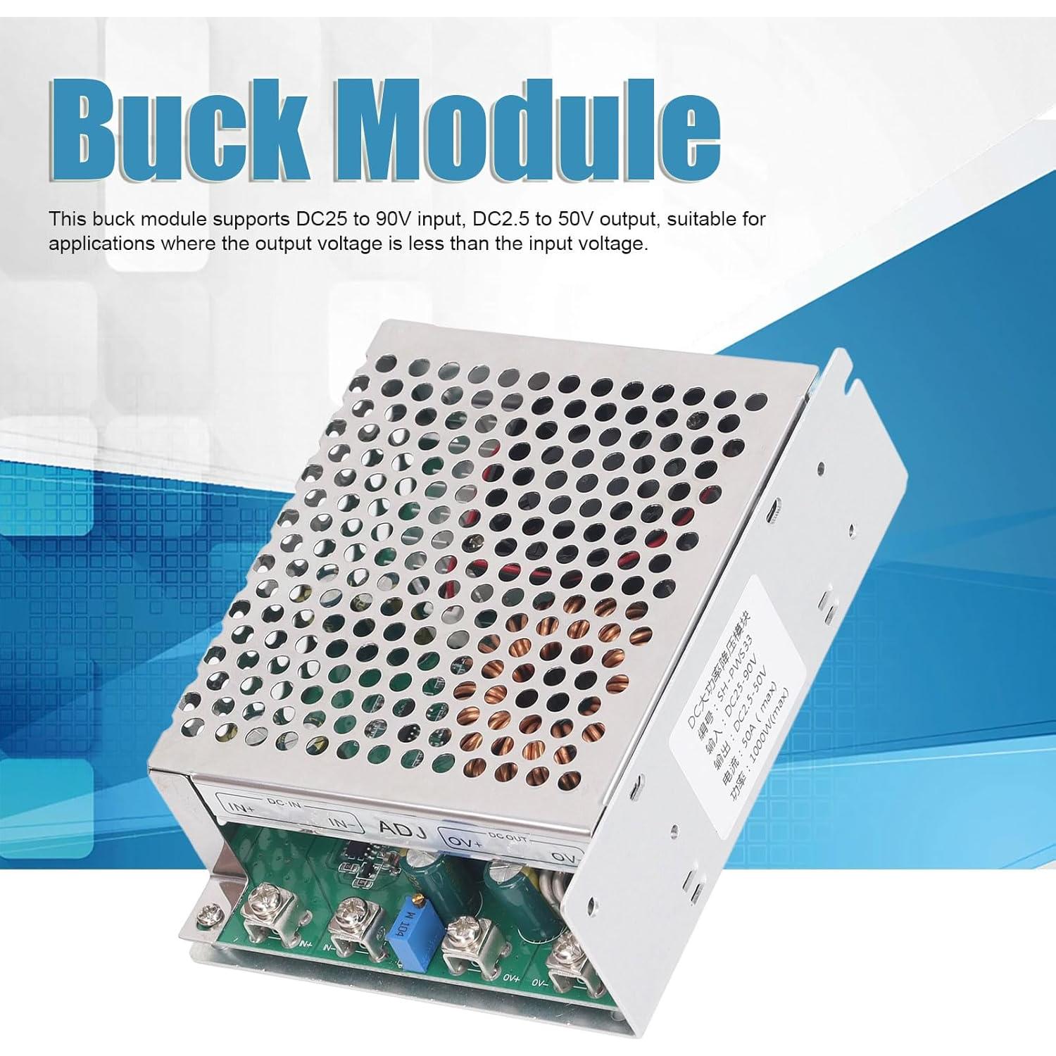 Módulo DC a DC 50A 1000W Regulador de Voltaje Ajustable WALFRONT