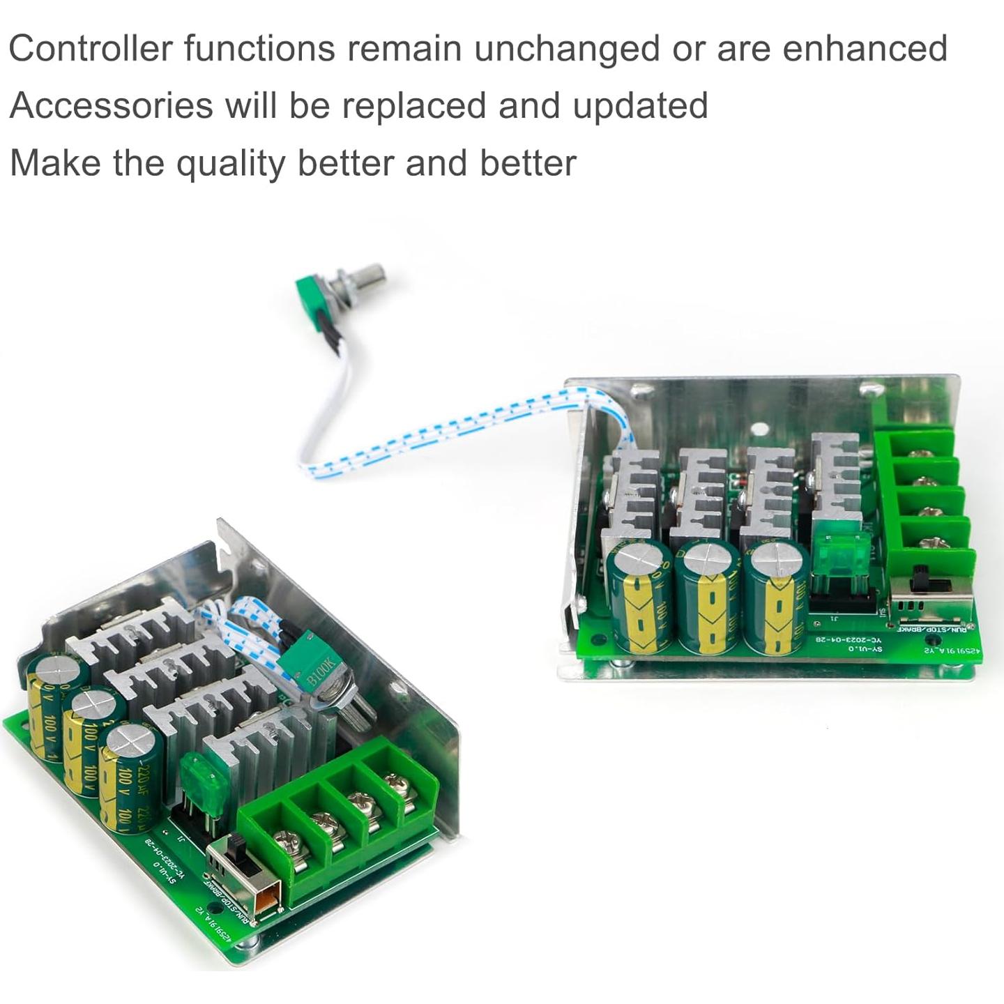 Controlador de Velocidad DC PWM 30A RioRand 7-70V Verde