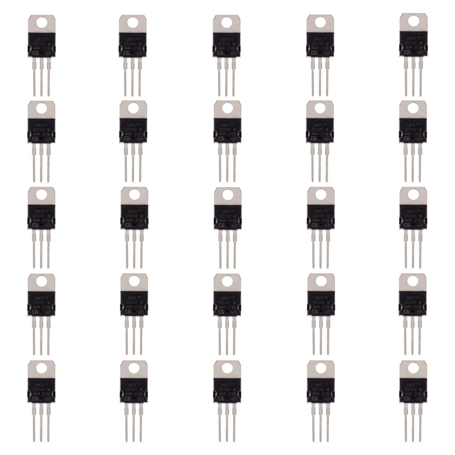 Regulador de Voltaje Ajustable BOJACK LM317T 1.2-37V 1.5A (25 Pcs)