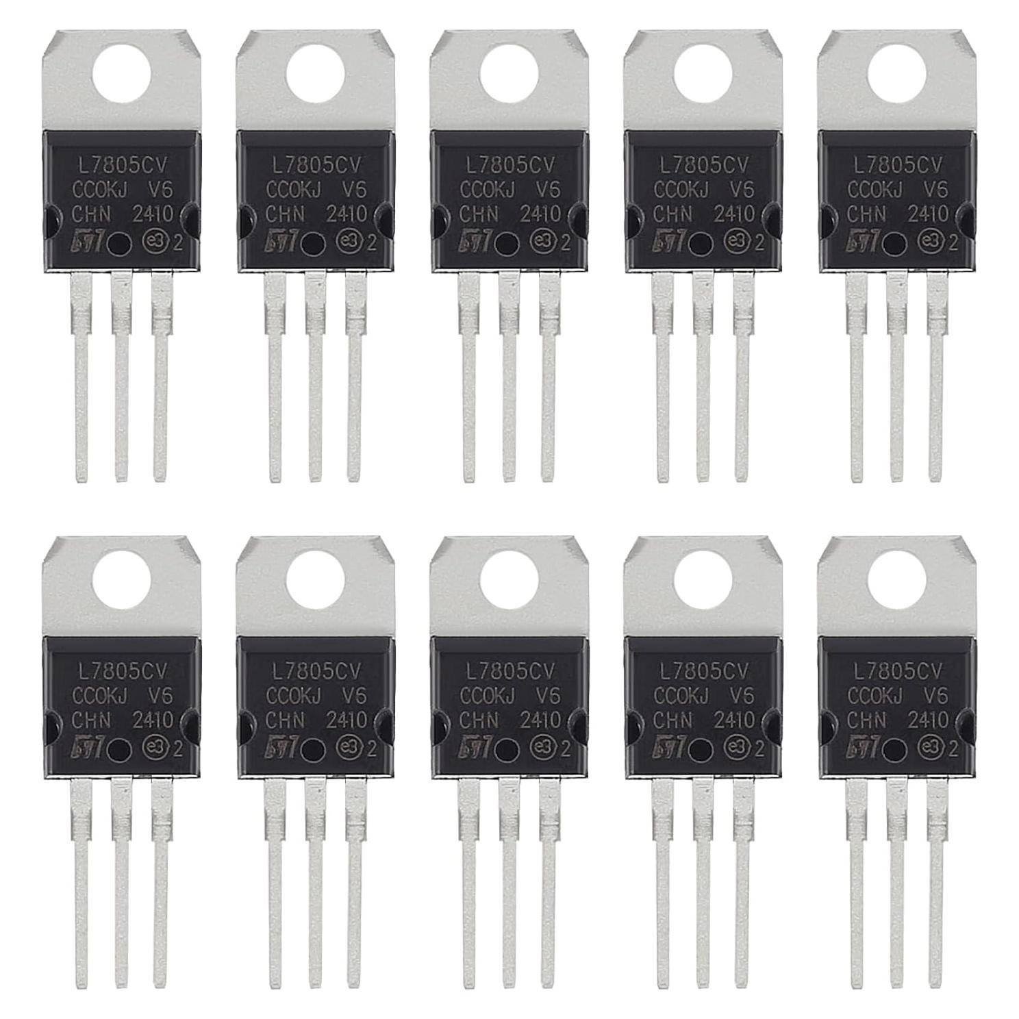 Regulador de Voltaje L7805CV 5V 1.5A D-FLIFE 10pcs