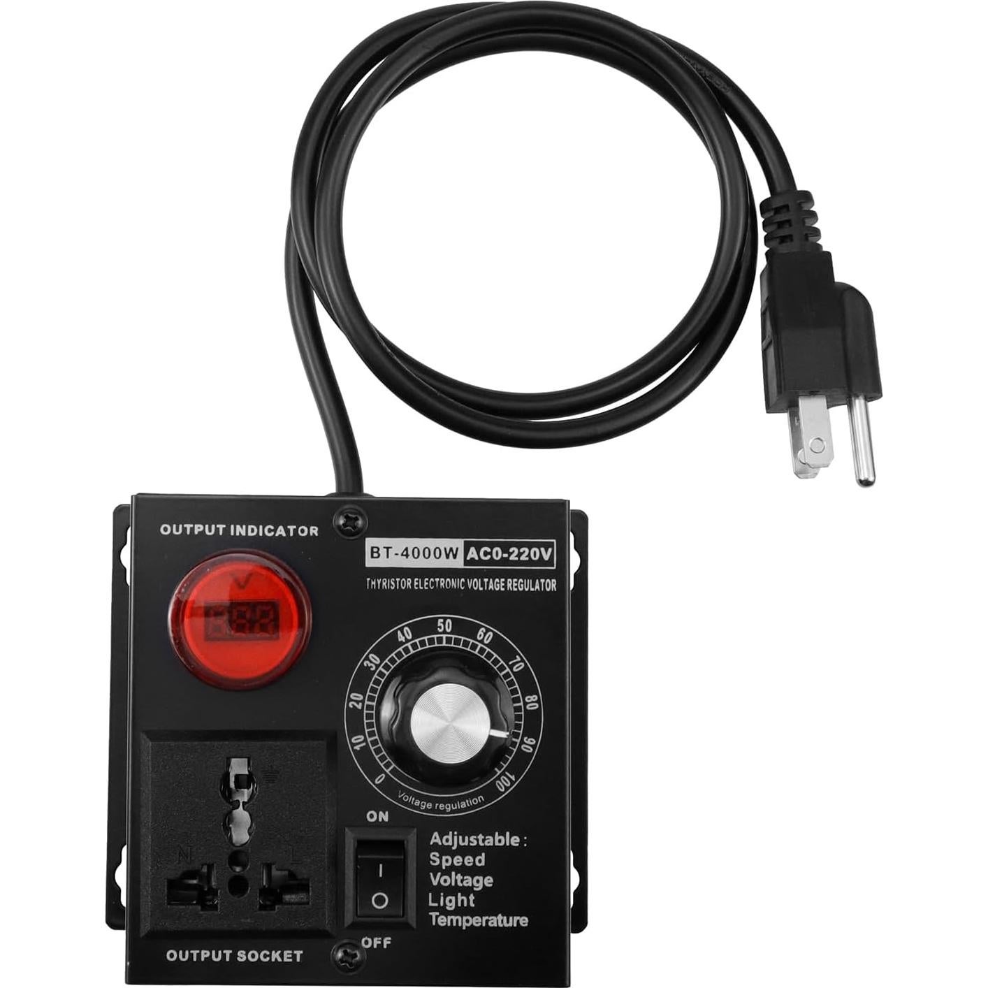 Controlador de Velocidad Variable Antrader 15A 220V 4000W