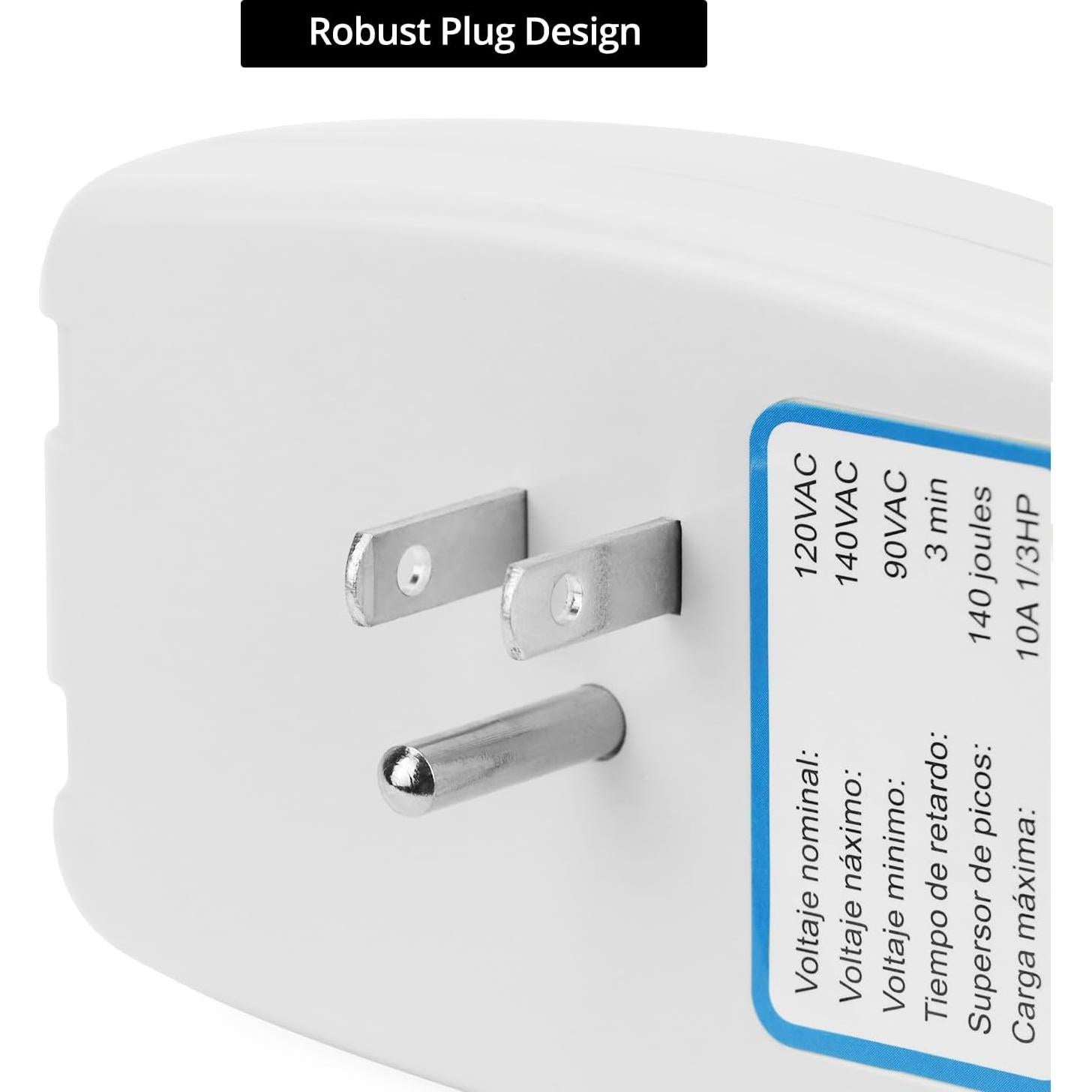 Protector de Voltaje QWORK 2-Pack 1400W para Electrodomésticos