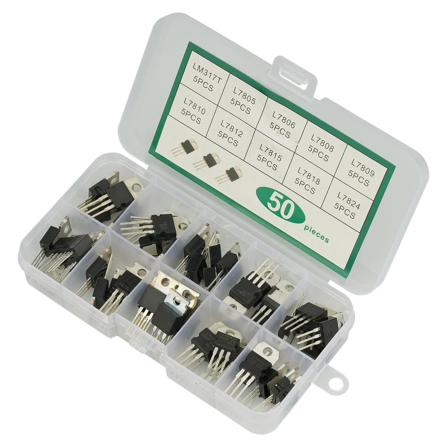 Kit 50 Reguladores de Voltaje TO-220 MTDELE LM317 L7805