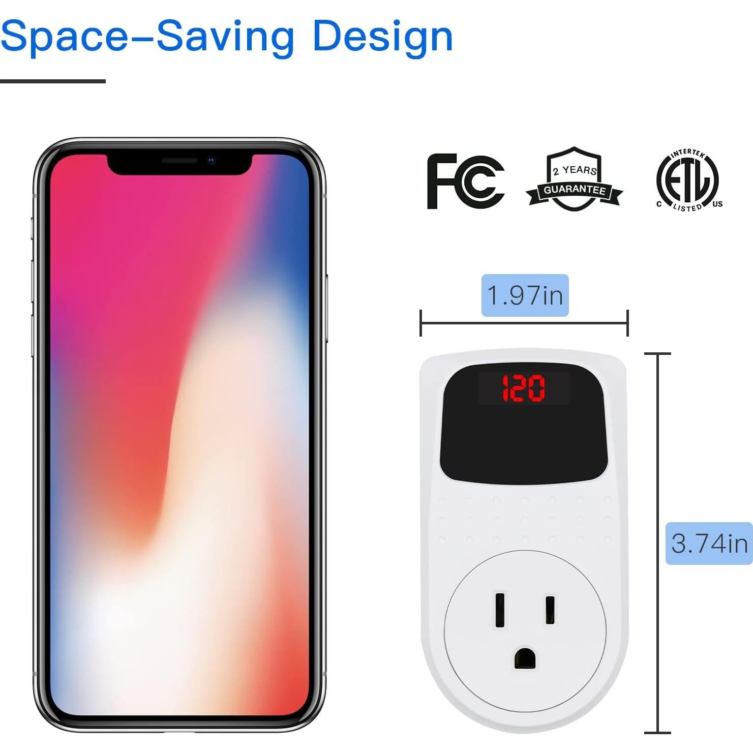 Protector de Sobretensión BSEED 120V 1 Salida Ajustable