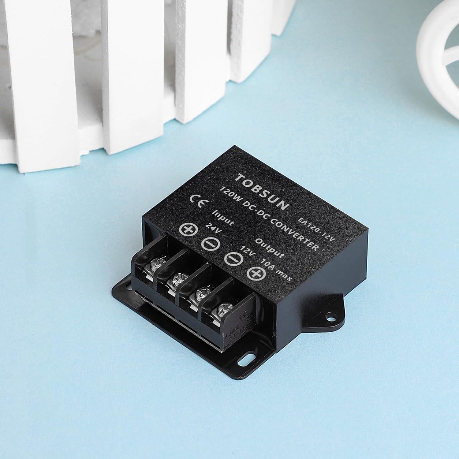 Convertidor de Voltaje 24V a 12V 10A HOMELYLIFE Regulador