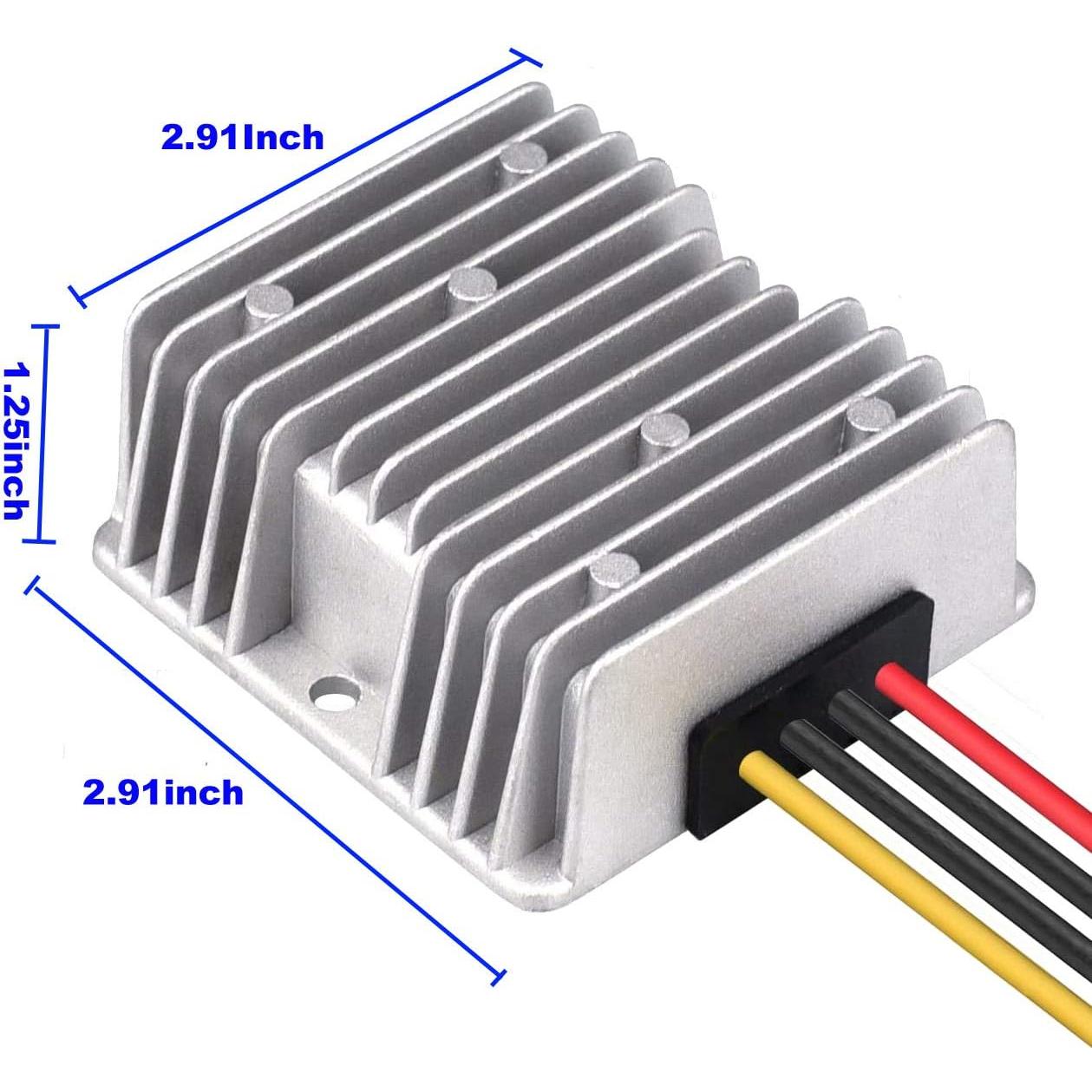 Convertidor de Voltaje DC 12V a 56V 3A 168W Impermeable NW2