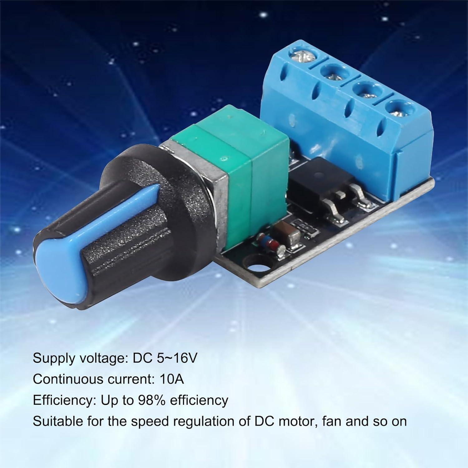 Controlador de Velocidad de Motor DC PWM Diitao 10A 5V-16V