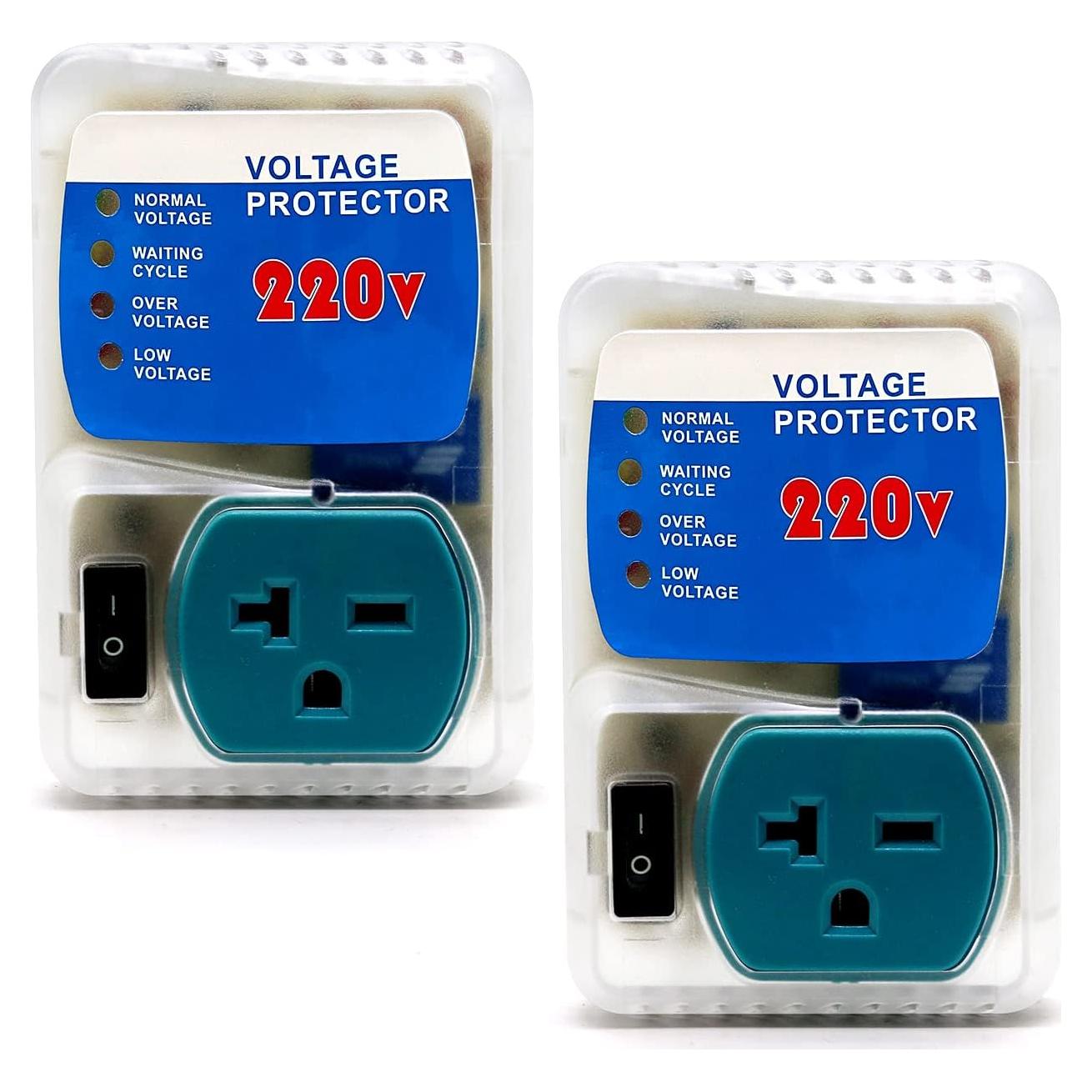 Protector de Sobretensión BSEED 220V Ajustable 4400W 2 Paquete