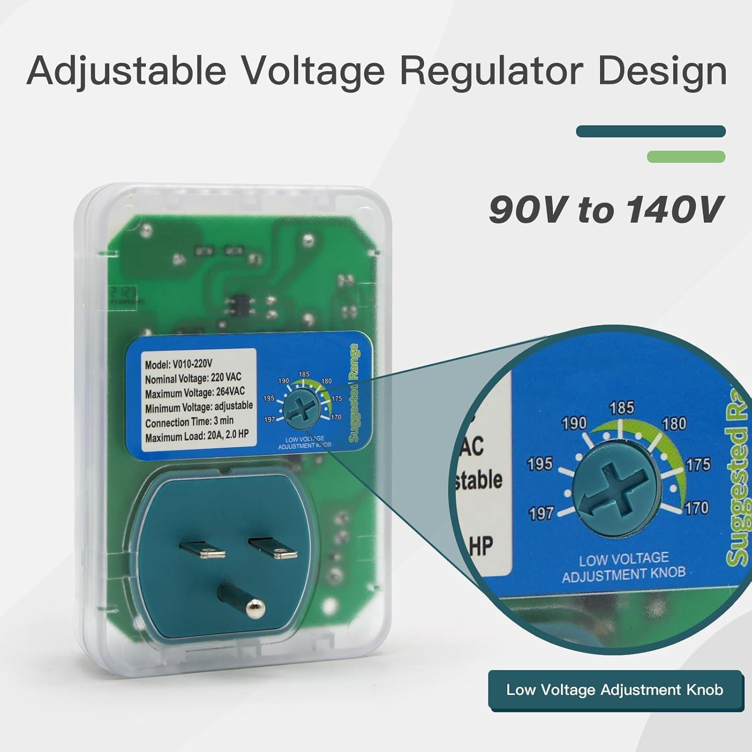 Protector de Sobretensión BSEED 220V Ajustable 4400W 2 Paquete