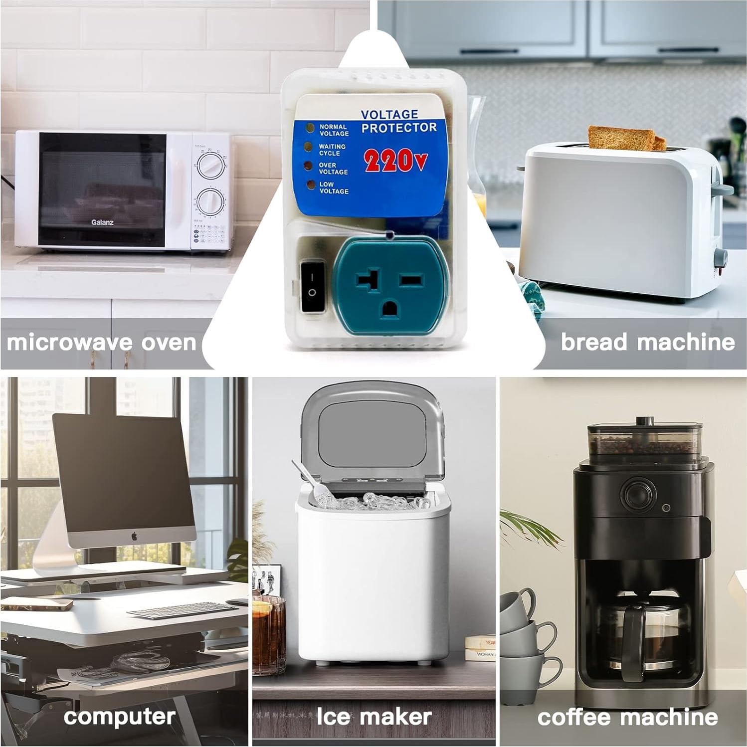 Protector de Sobretensión BSEED 220V Ajustable 4400W 2 Paquete