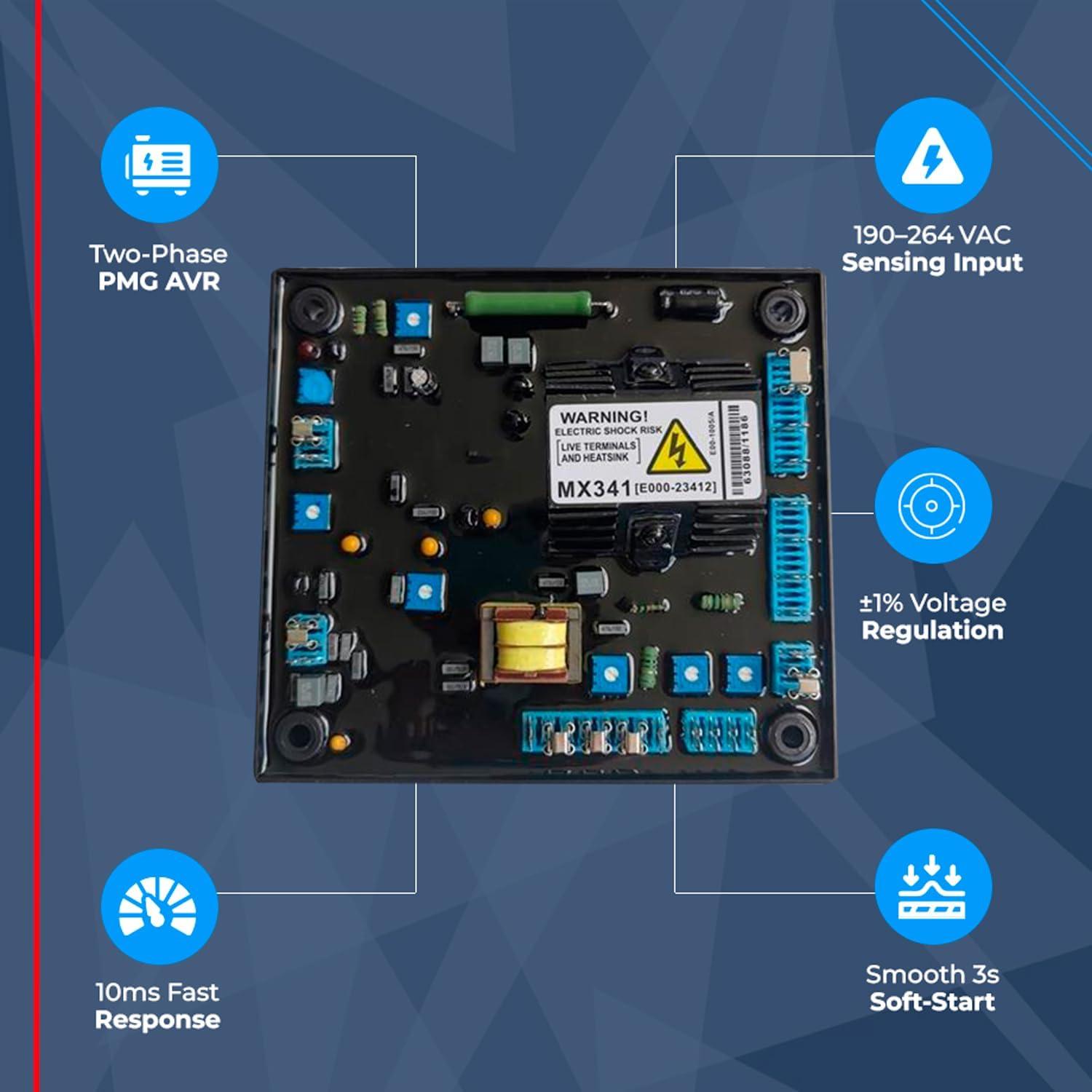Regulador Automático de Voltaje MX341 Thunder Parts 120V