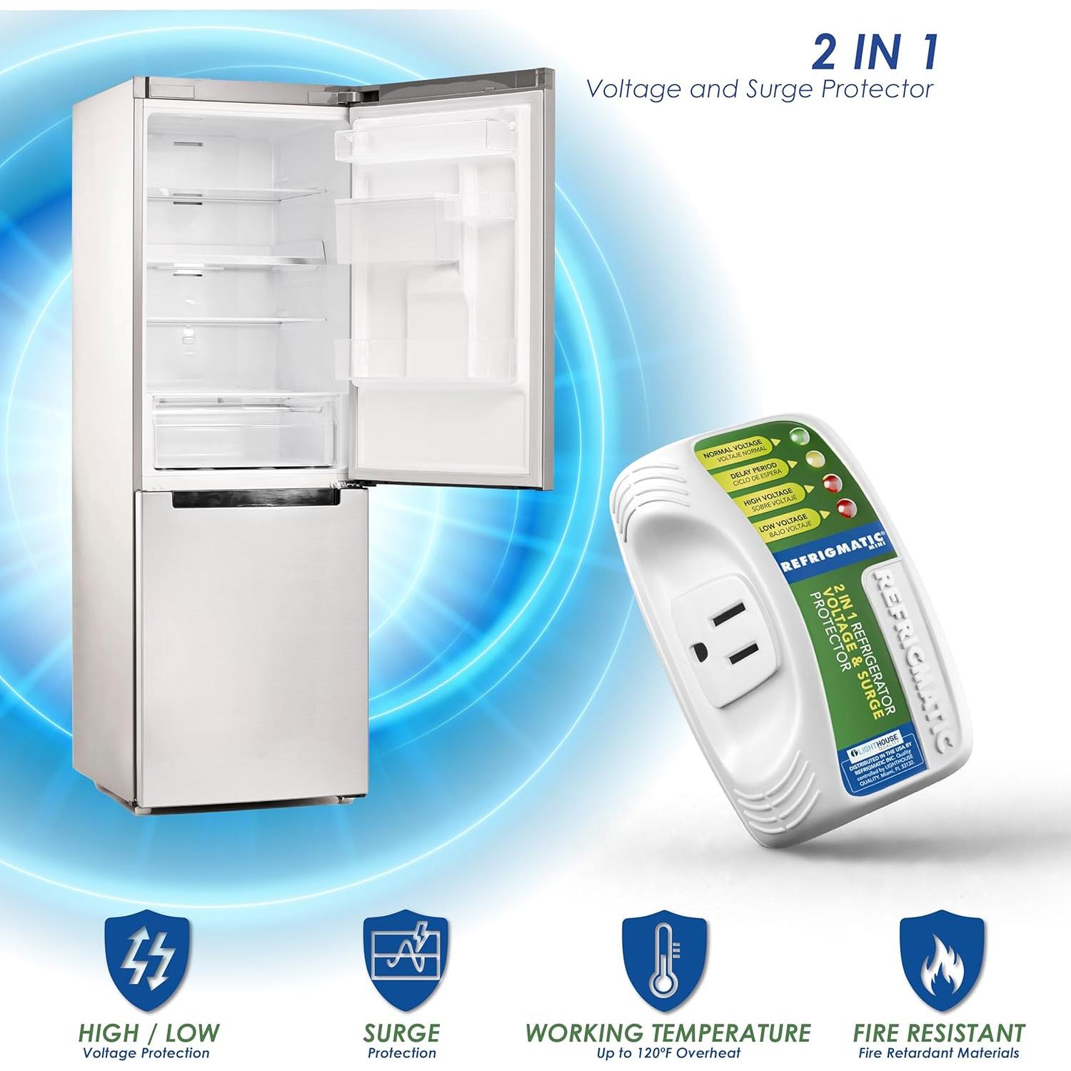 Protector de Voltaje Refrigmatic WS-36300 para Refrigeradores 27 pies³