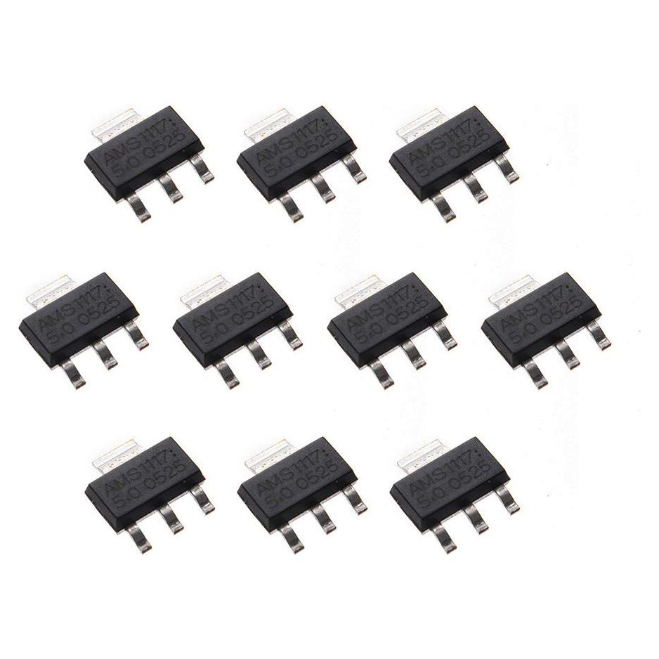 10 Reguladores de Voltaje AMS1117-5.0V 5V 1A SOT223