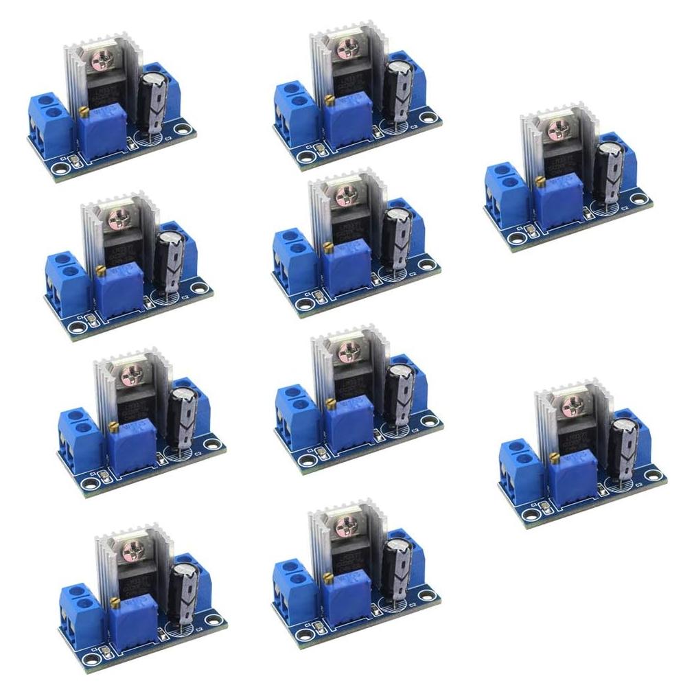 10pcs Regulador de Voltaje Ajustable LM317 HiLetgo 1.5A