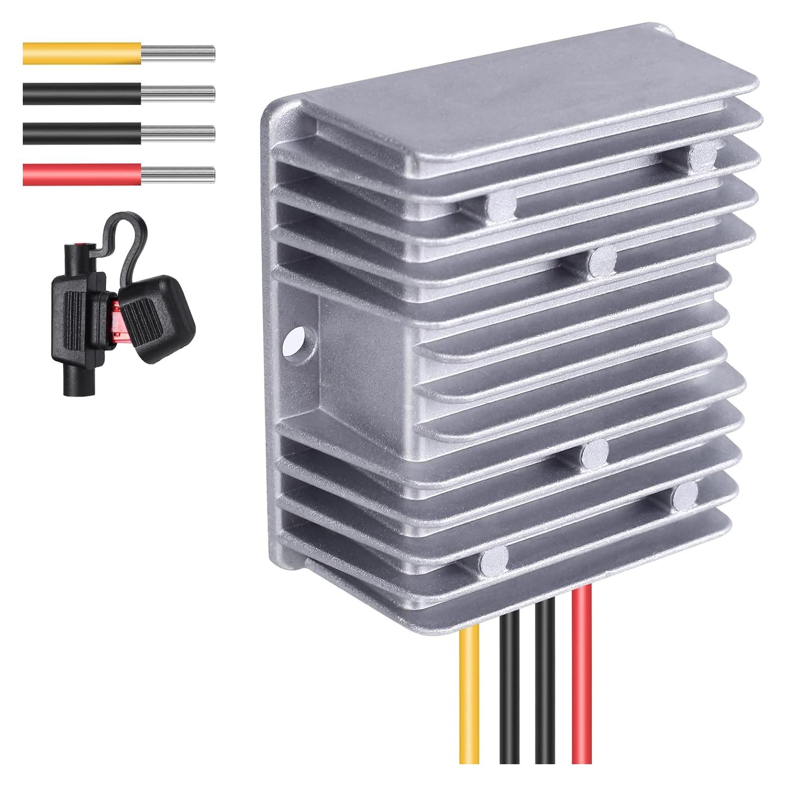 Convertidor 48V a 12V BANRIA 20A 240W IP68 para Carro de Golf