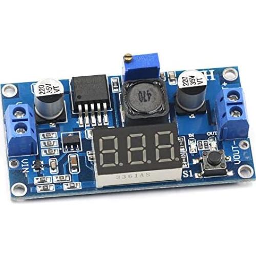 Paquete de 2 Convertidores Buck LM2596 con Pantalla LED 12V 5V
