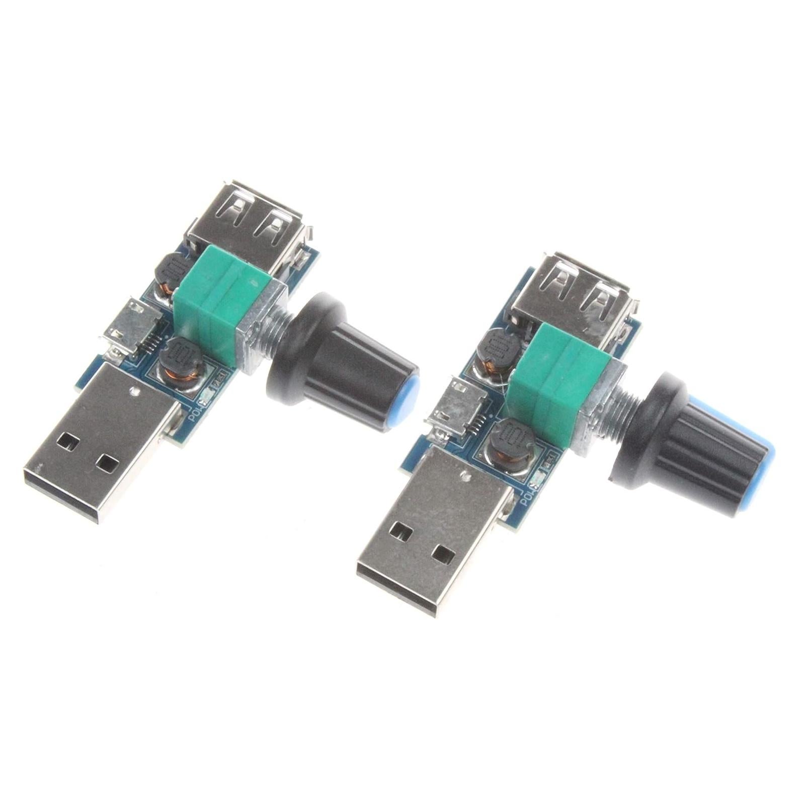 Controlador de Velocidad Sin Escalas USB NOYITO 5V (Paquete de 2)