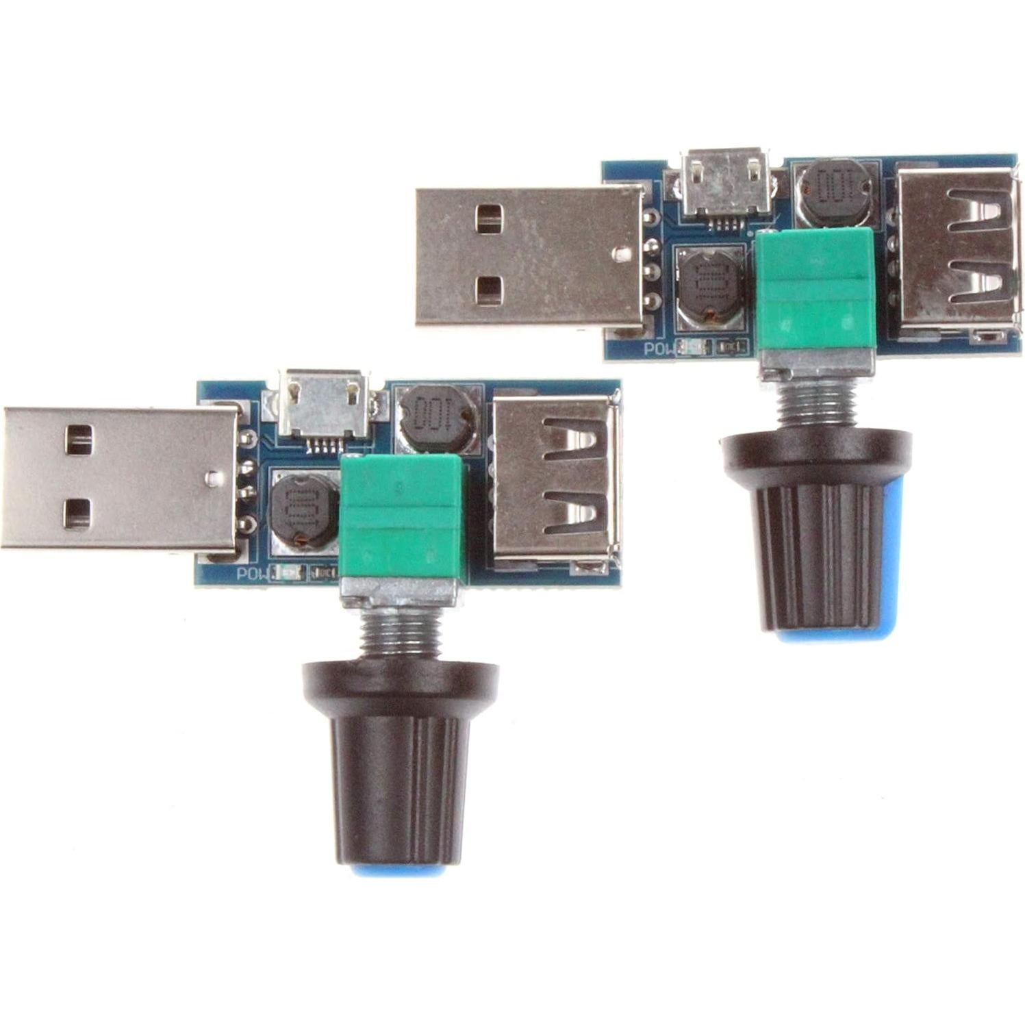 Controlador de Velocidad Sin Escalas USB NOYITO 5V (Paquete de 2)