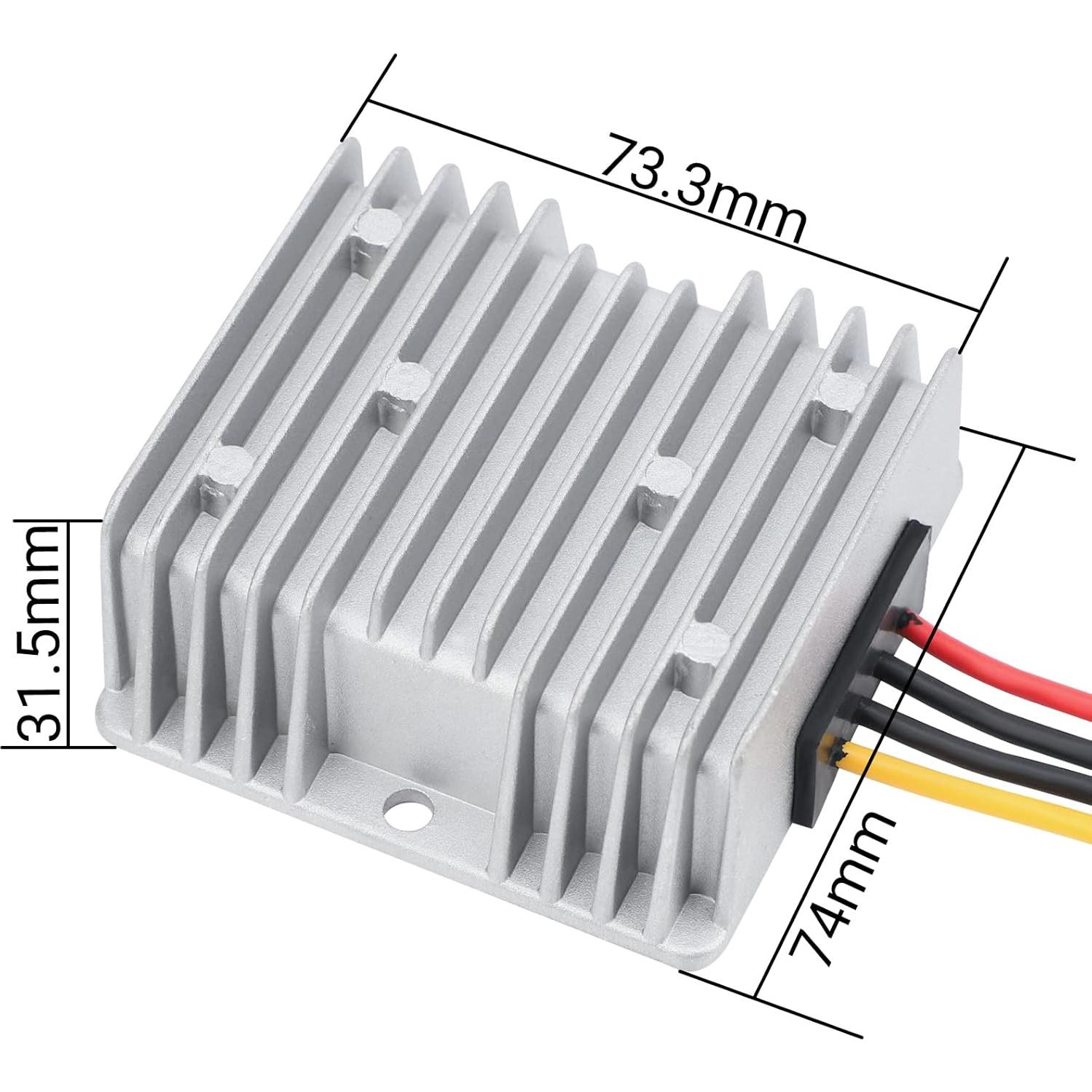 Convertidor Elevador DROK 5V a 12V 5A 60W Impermeable