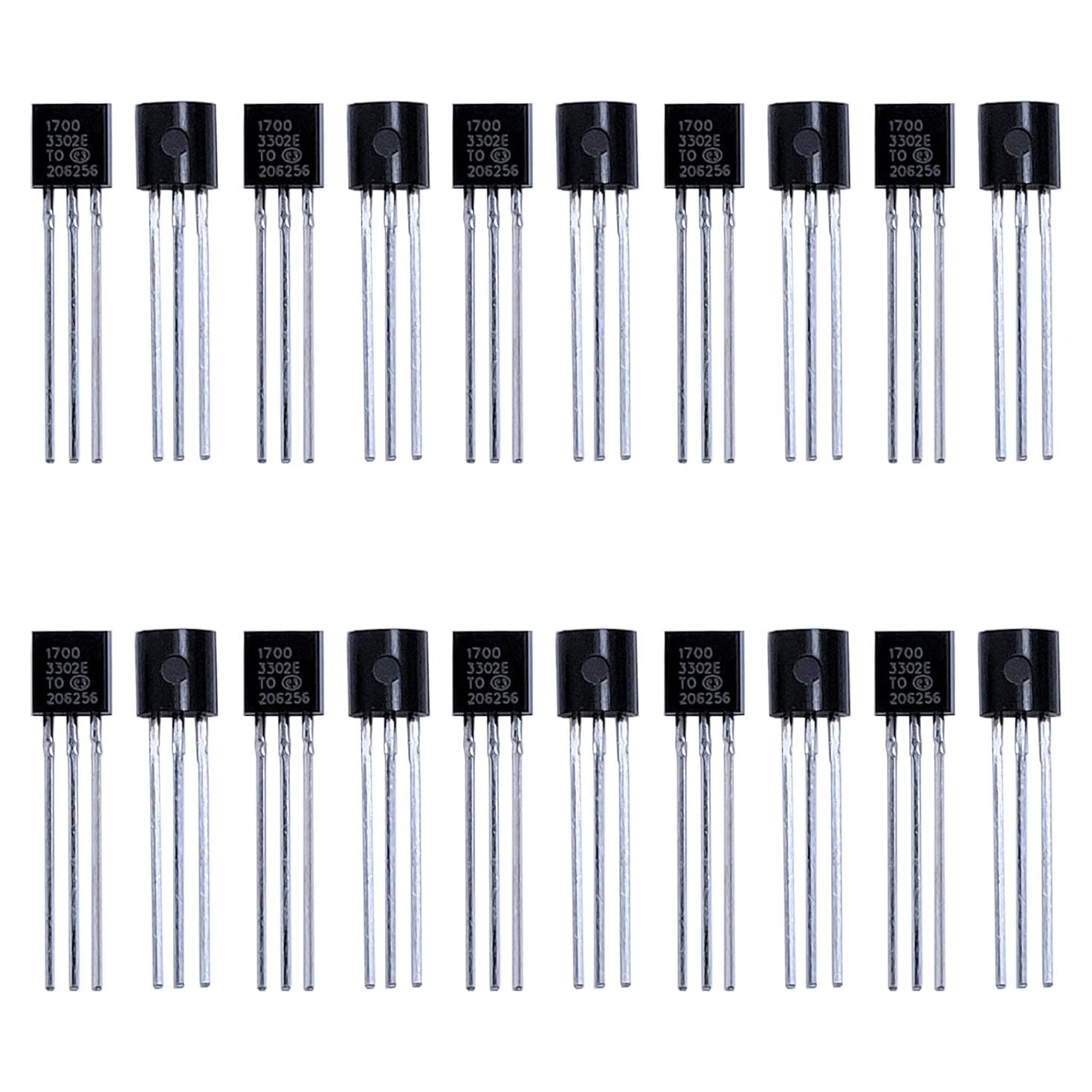 Regulador de Voltaje LDO MCP1700-3302E TO-92 3.3V 20 Piezas