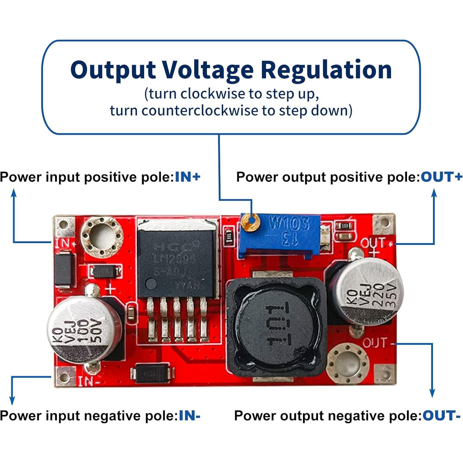 Convertidor Buck Regulador de Voltaje Stemspace PM96 5-40V