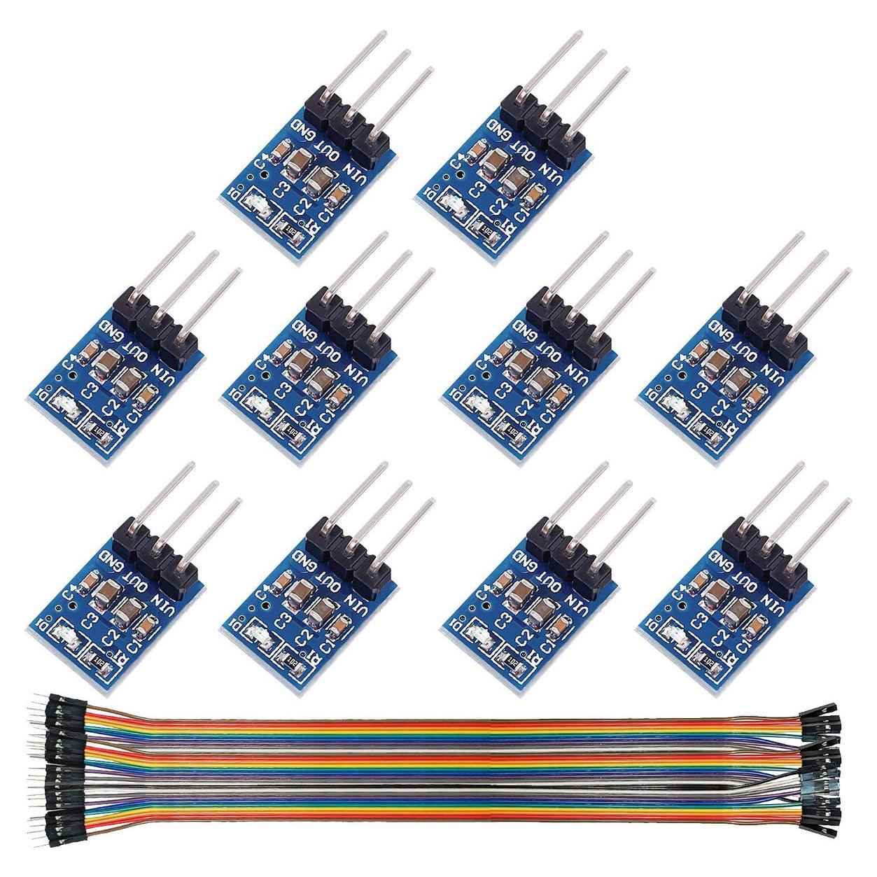 Módulo Regulador de Voltaje DAOKI AMS1117-3.3V 10 Pcs