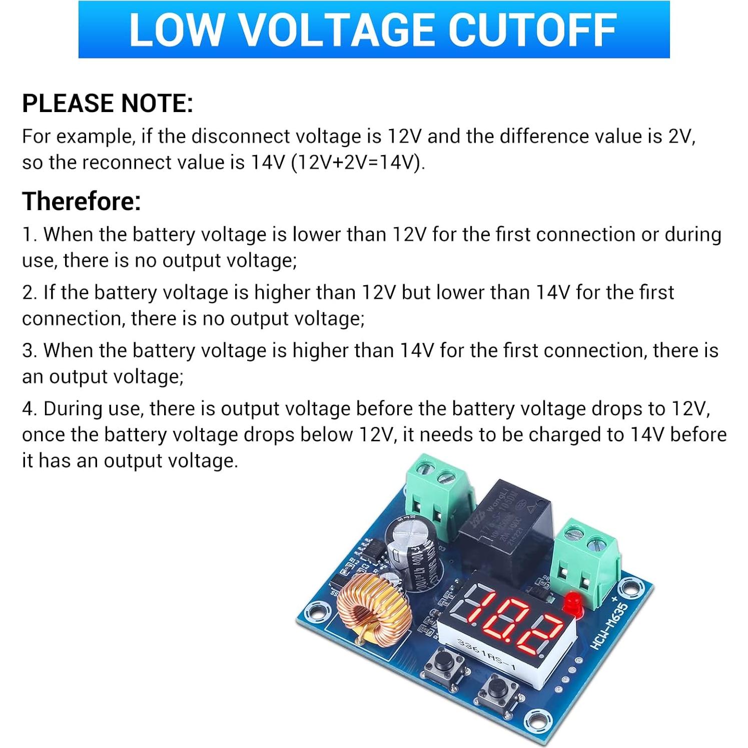 Controlador de Voltaje IS 12V-36V 20A Protección Batería 2 PCS