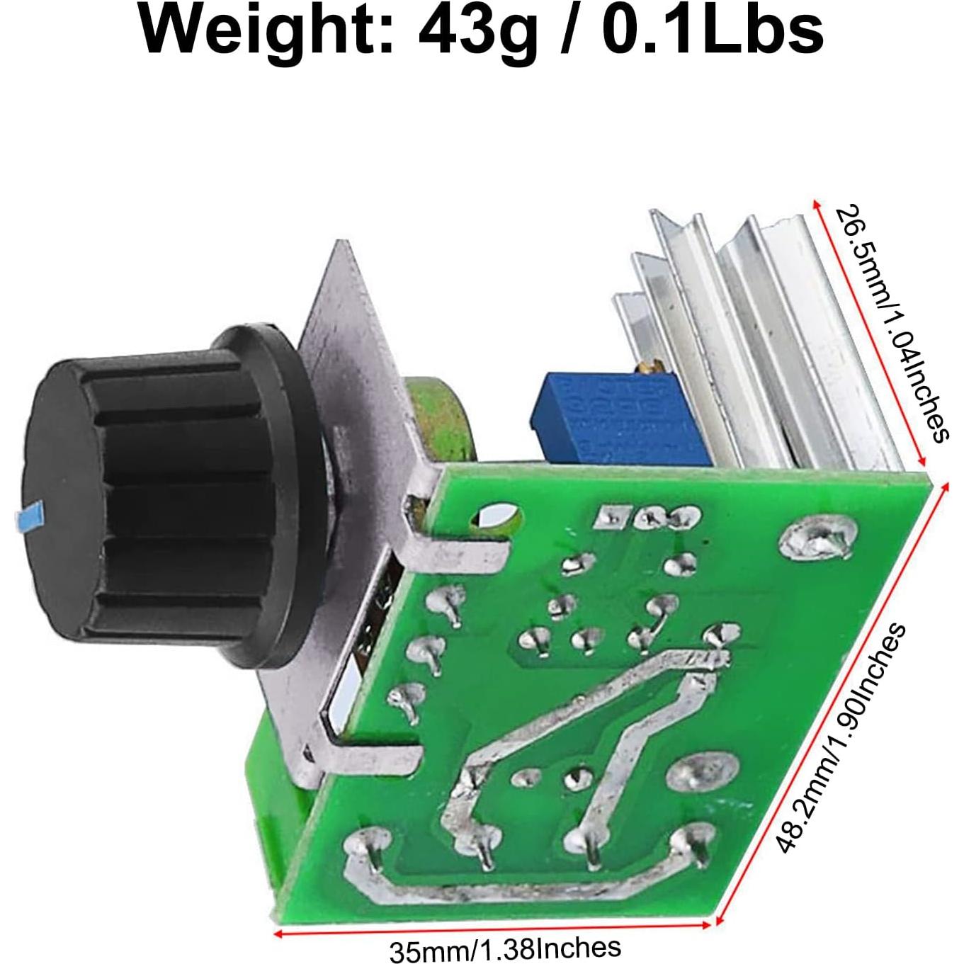 Controlador de Velocidad de Motor Eléctrico 2000W Winscon