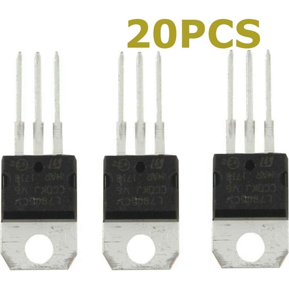 Regulador de Voltaje IC LM7805 Gump's grocery 20 Piezas