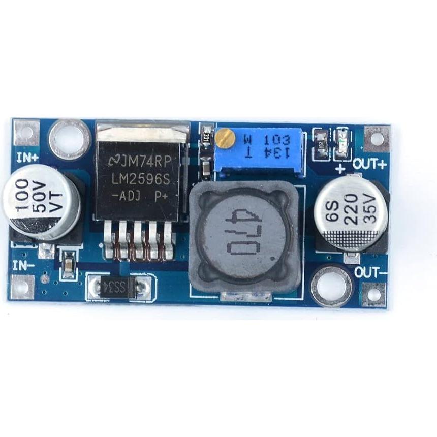 6 Paquete Regulador de Voltaje LM2596 QEBIDUM 3A Ajustable